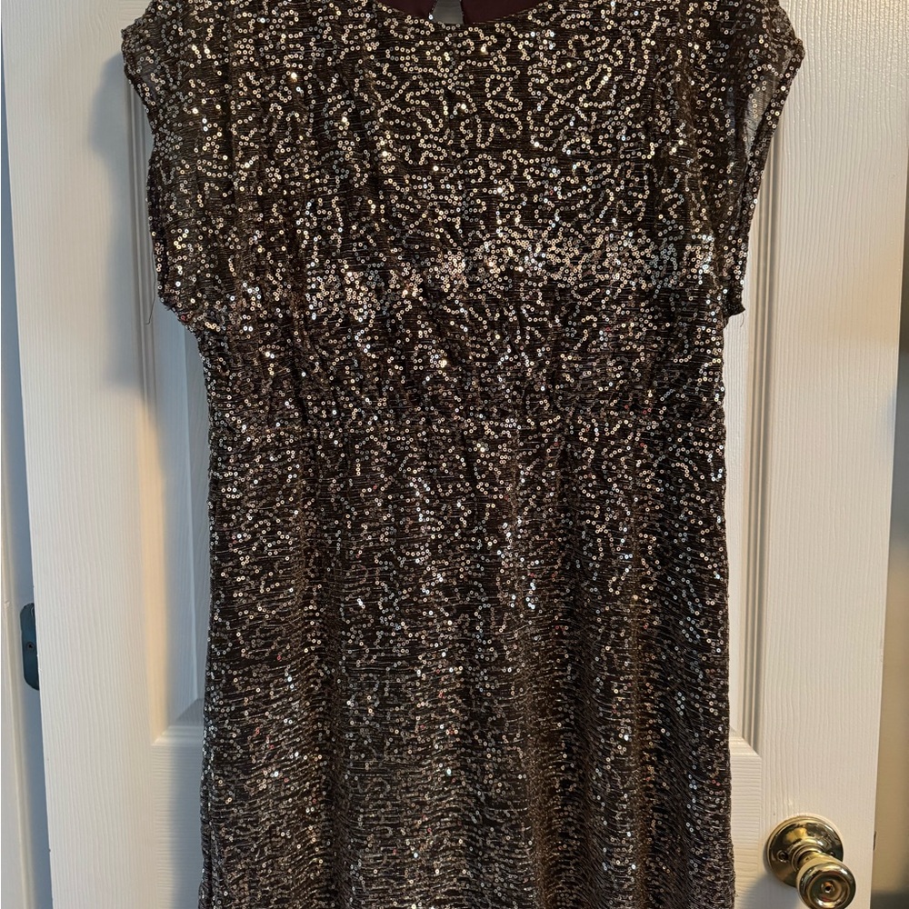 Charlotte Russe Black Sequin Mini Dress